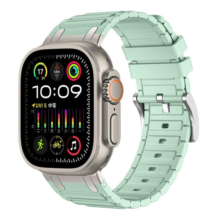 強化I字型テクスチャーシリコンウォッチバンド、Apple Watch 49mm / 46mm / 45mm / 44mm用、Apple Watch 42mm / 41mm / 40mm / 38mm用