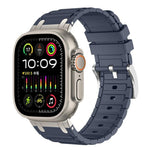 強化I字型テクスチャーシリコンウォッチバンド、Apple Watch 49mm / 46mm / 45mm / 44mm用、Apple Watch 42mm / 41mm / 40mm / 38mm用