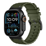 強化I字型テクスチャーシリコンウォッチバンド、Apple Watch 49mm / 46mm / 45mm / 44mm用、Apple Watch 42mm / 41mm / 40mm / 38mm用