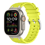 強化I字型テクスチャーシリコンウォッチバンド、Apple Watch 49mm / 46mm / 45mm / 44mm用、Apple Watch 42mm / 41mm / 40mm / 38mm用