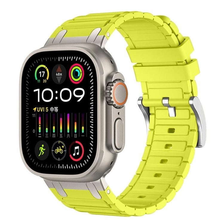 強化I字型テクスチャーシリコンウォッチバンド、Apple Watch 49mm / 46mm / 45mm / 44mm用、Apple Watch 42mm / 41mm / 40mm / 38mm用