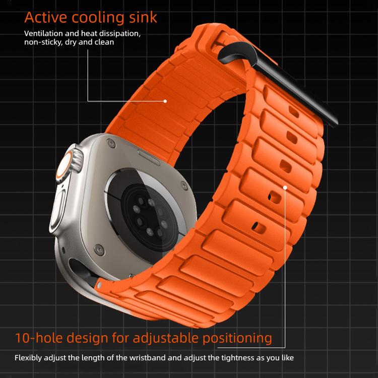 強化I字型テクスチャーシリコンウォッチバンド、Apple Watch 49mm / 46mm / 45mm / 44mm用、Apple Watch 42mm / 41mm / 40mm / 38mm用