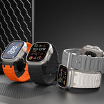 強化I字型テクスチャーシリコンウォッチバンド、Apple Watch 49mm / 46mm / 45mm / 44mm用、Apple Watch 42mm / 41mm / 40mm / 38mm用