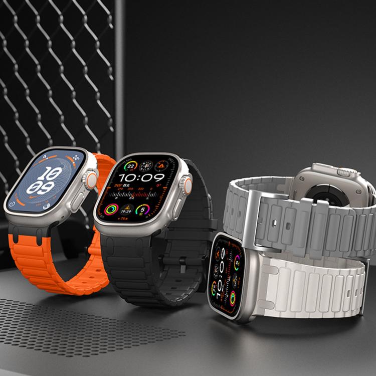 強化I字型テクスチャーシリコンウォッチバンド、Apple Watch 49mm / 46mm / 45mm / 44mm用、Apple Watch 42mm / 41mm / 40mm / 38mm用