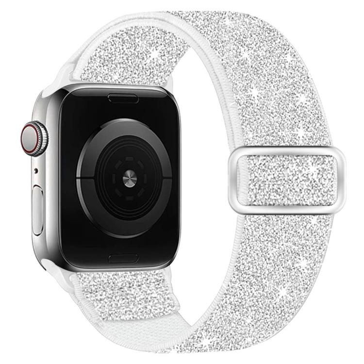 グリッターエラスティックナイロンウォッチバンド、Apple Watch 49mm / 46mm / 45mm / 44mm用、Apple Watch 42mm / 41mm / 40mm / 38mm用