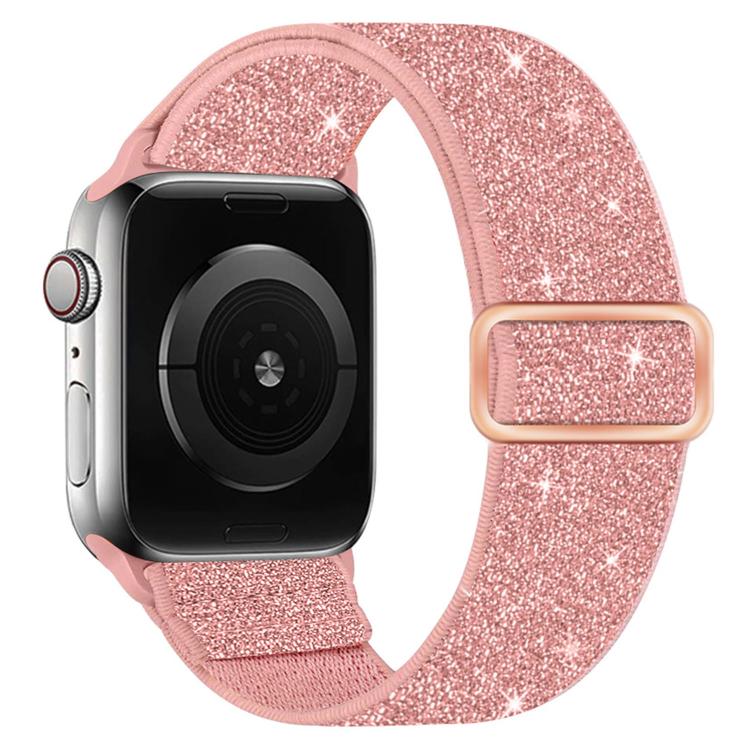 グリッターエラスティックナイロンウォッチバンド、Apple Watch 49mm / 46mm / 45mm / 44mm用、Apple Watch 42mm / 41mm / 40mm / 38mm用