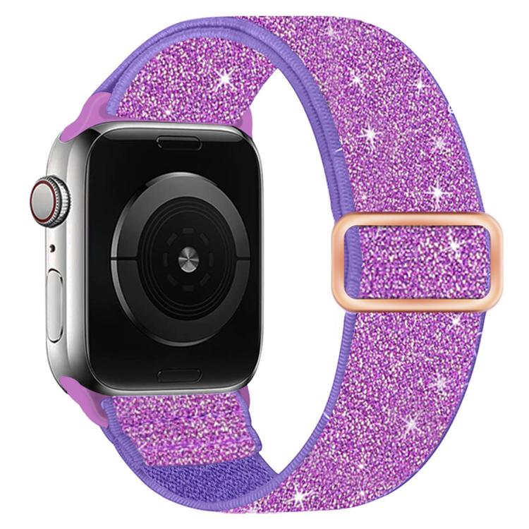 グリッターエラスティックナイロンウォッチバンド、Apple Watch 49mm / 46mm / 45mm / 44mm用、Apple Watch 42mm / 41mm / 40mm / 38mm用