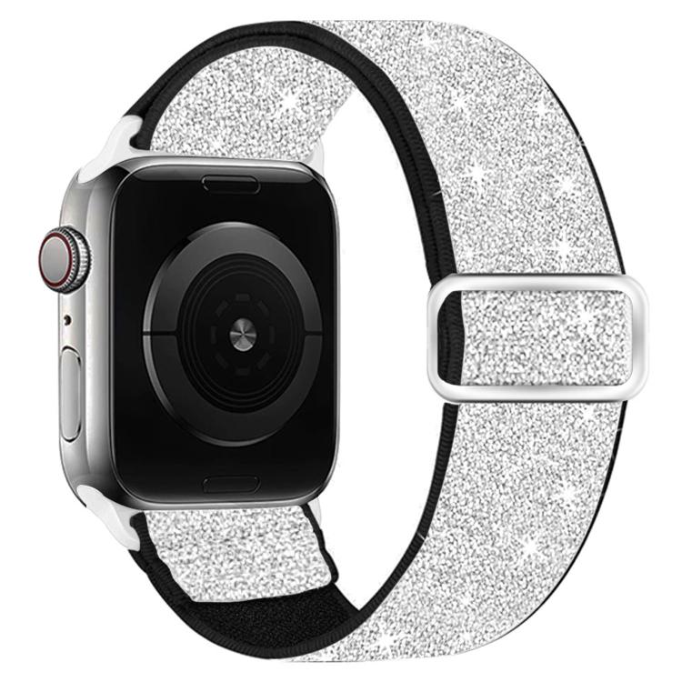 グリッターエラスティックナイロンウォッチバンド、Apple Watch 49mm / 46mm / 45mm / 44mm用、Apple Watch 42mm / 41mm / 40mm / 38mm用
