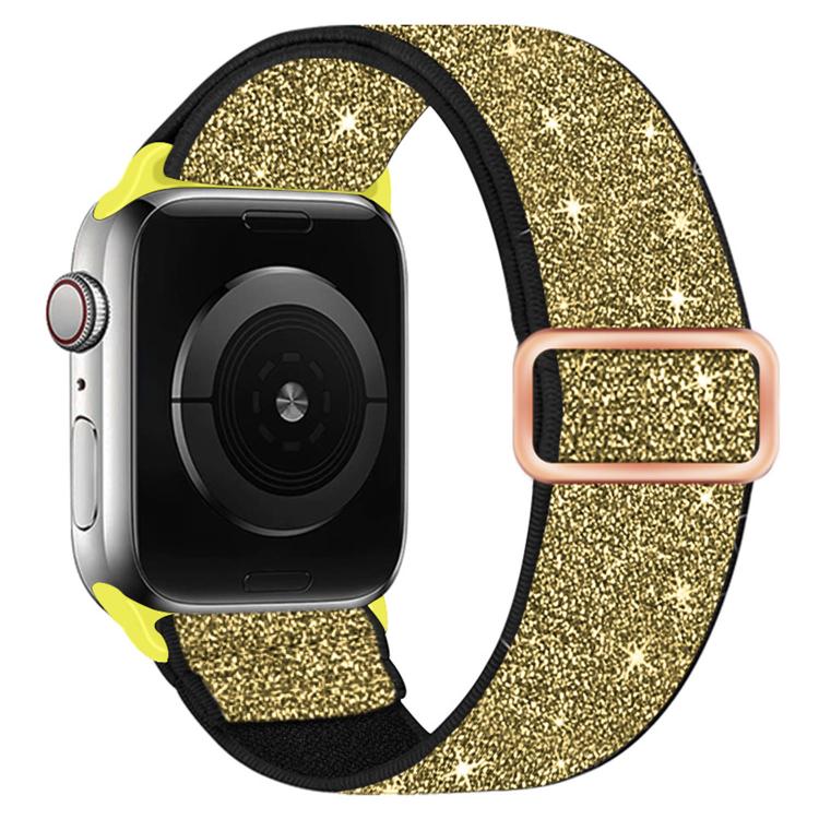 グリッターエラスティックナイロンウォッチバンド、Apple Watch 49mm / 46mm / 45mm / 44mm用、Apple Watch 42mm / 41mm / 40mm / 38mm用