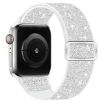 グリッターエラスティックナイロンウォッチバンド、Apple Watch 49mm / 46mm / 45mm / 44mm用、Apple Watch 42mm / 41mm / 40mm / 38mm用