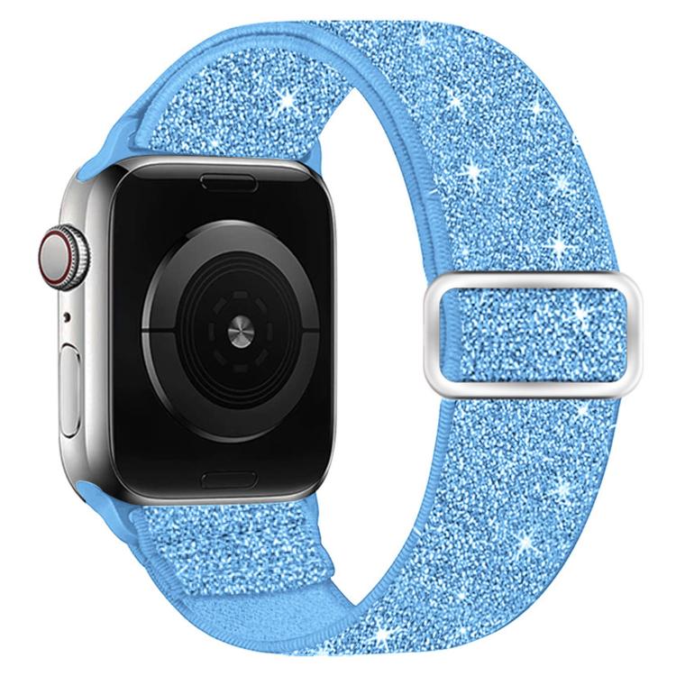 グリッターエラスティックナイロンウォッチバンド、Apple Watch 49mm / 46mm / 45mm / 44mm用、Apple Watch 42mm / 41mm / 40mm / 38mm用