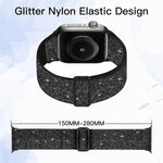 グリッターエラスティックナイロンウォッチバンド、Apple Watch 49mm / 46mm / 45mm / 44mm用、Apple Watch 42mm / 41mm / 40mm / 38mm用