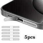 5個セット 高密度メタリック一体型スピーカーダストカバー、iPhone 17対応