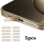 5pcs High-Density Metallic Integrated Speaker Dust Cover, For iPhone Air