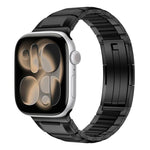 多面体ラバーインレイステンレススチールウォッチバンド、Apple Watch 46mm / 49mm / 45mm / 44mm用、Apple Watch 42mm / 41mm / 40mm / 38mm用