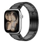 多面体ラバーインレイステンレススチールウォッチバンド、Apple Watch 46mm / 49mm / 45mm / 44mm用、Apple Watch 42mm / 41mm / 40mm / 38mm用