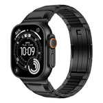多面体ラバーインレイステンレススチールウォッチバンド、Apple Watch 46mm / 49mm / 45mm / 44mm用、Apple Watch 42mm / 41mm / 40mm / 38mm用