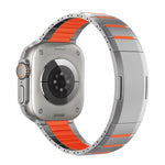 カーブドツートーンサイドリリースステンレススチールウォッチバンド、Apple Watch 49mm / 46mm / 45mm / 44mm用、Apple Watch 42mm / 41mm / 40mm / 38mm用