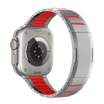 カーブドツートーンサイドリリースステンレススチールウォッチバンド、Apple Watch 49mm / 46mm / 45mm / 44mm用、Apple Watch 42mm / 41mm / 40mm / 38mm用