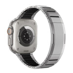 カーブドツートーンサイドリリースステンレススチールウォッチバンド、Apple Watch 49mm / 46mm / 45mm / 44mm用、Apple Watch 42mm / 41mm / 40mm / 38mm用