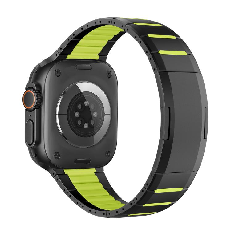 カーブドツートーンサイドリリースステンレススチールウォッチバンド、Apple Watch 49mm / 46mm / 45mm / 44mm用、Apple Watch 42mm / 41mm / 40mm / 38mm用