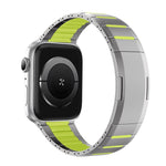 カーブドツートーンサイドリリースステンレススチールウォッチバンド、Apple Watch 49mm / 46mm / 45mm / 44mm用、Apple Watch 42mm / 41mm / 40mm / 38mm用