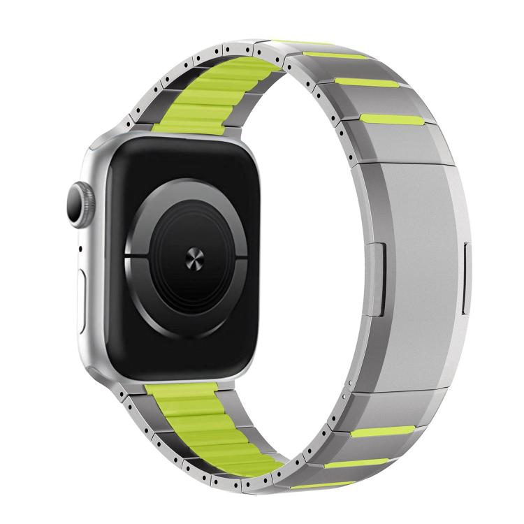 カーブドツートーンサイドリリースステンレススチールウォッチバンド、Apple Watch 49mm / 46mm / 45mm / 44mm用、Apple Watch 42mm / 41mm / 40mm / 38mm用