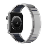 カーブドツートーンサイドリリースステンレススチールウォッチバンド、Apple Watch 49mm / 46mm / 45mm / 44mm用、Apple Watch 42mm / 41mm / 40mm / 38mm用
