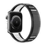 カーブドツートーンサイドリリースステンレススチールウォッチバンド、Apple Watch 49mm / 46mm / 45mm / 44mm用、Apple Watch 42mm / 41mm / 40mm / 38mm用