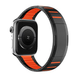 カーブドツートーンサイドリリースステンレススチールウォッチバンド、Apple Watch 49mm / 46mm / 45mm / 44mm用、Apple Watch 42mm / 41mm / 40mm / 38mm用