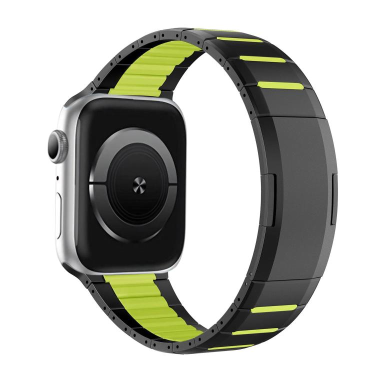 カーブドツートーンサイドリリースステンレススチールウォッチバンド、Apple Watch 49mm / 46mm / 45mm / 44mm用、Apple Watch 42mm / 41mm / 40mm / 38mm用