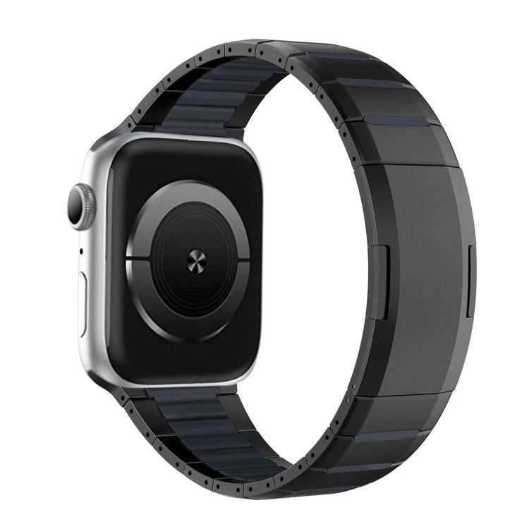 カーブドツートーンサイドリリースステンレススチールウォッチバンド、Apple Watch 49mm / 46mm / 45mm / 44mm用、Apple Watch 42mm / 41mm / 40mm / 38mm用