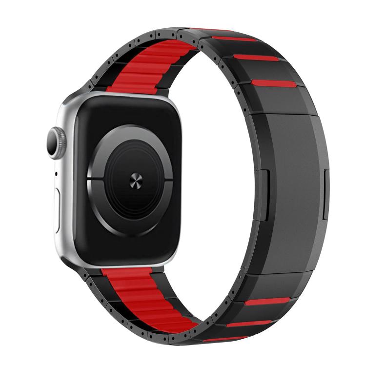 カーブドツートーンサイドリリースステンレススチールウォッチバンド、Apple Watch 49mm / 46mm / 45mm / 44mm用、Apple Watch 42mm / 41mm / 40mm / 38mm用