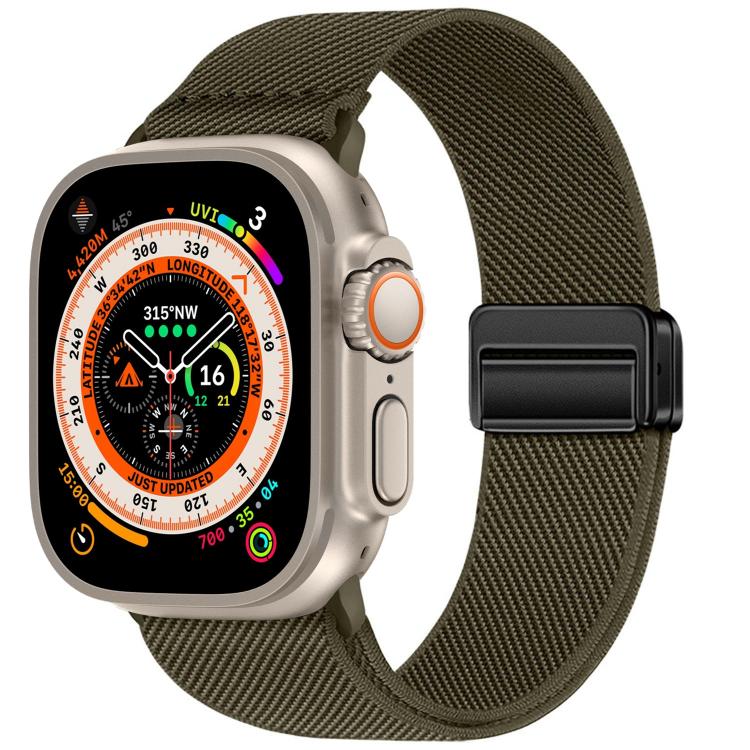 ダブルマグネットバックル伸縮ナイロンウォッチバンド、Apple Watch 49mm / 46mm / 45mm / 44mm用、Apple Watch 42mm / 41mm / 40mm / 38mm用