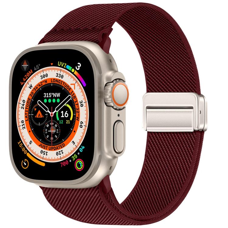 ダブルマグネットバックル伸縮ナイロンウォッチバンド、Apple Watch 49mm / 46mm / 45mm / 44mm用、Apple Watch 42mm / 41mm / 40mm / 38mm用
