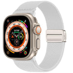 ダブルマグネットバックル伸縮ナイロンウォッチバンド、Apple Watch 49mm / 46mm / 45mm / 44mm用、Apple Watch 42mm / 41mm / 40mm / 38mm用