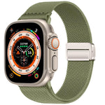 ダブルマグネットバックル伸縮ナイロンウォッチバンド、Apple Watch 49mm / 46mm / 45mm / 44mm用、Apple Watch 42mm / 41mm / 40mm / 38mm用