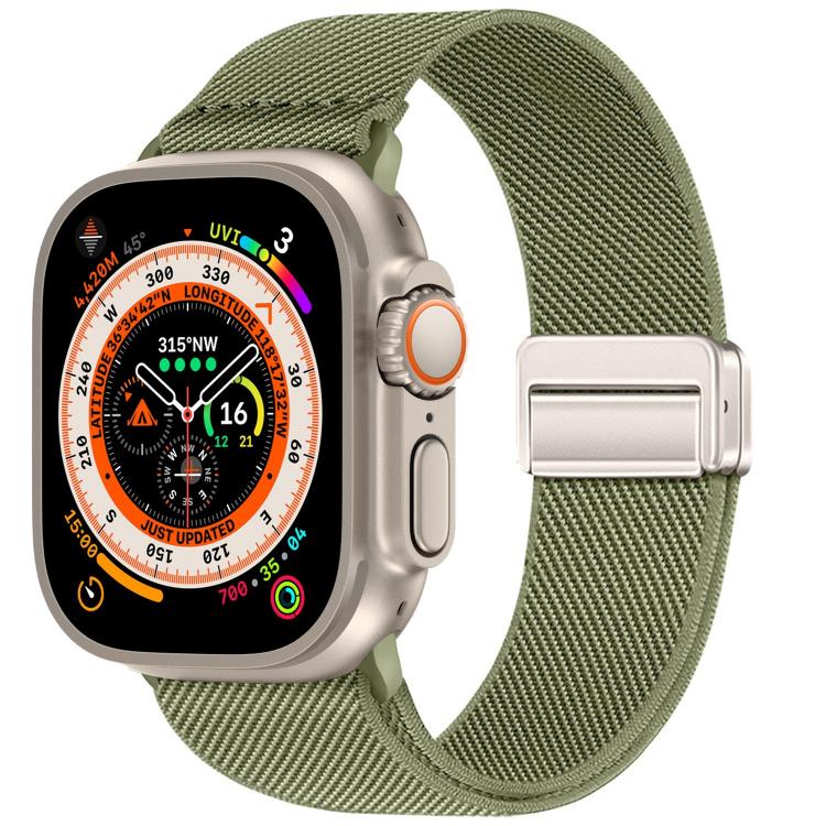 ダブルマグネットバックル伸縮ナイロンウォッチバンド、Apple Watch 49mm / 46mm / 45mm / 44mm用、Apple Watch 42mm / 41mm / 40mm / 38mm用