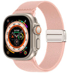 ダブルマグネットバックル伸縮ナイロンウォッチバンド、Apple Watch 49mm / 46mm / 45mm / 44mm用、Apple Watch 42mm / 41mm / 40mm / 38mm用