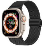 ダブルマグネットバックル伸縮ナイロンウォッチバンド、Apple Watch 49mm / 46mm / 45mm / 44mm用、Apple Watch 42mm / 41mm / 40mm / 38mm用