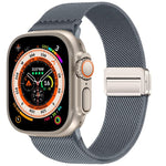ダブルマグネットバックル伸縮ナイロンウォッチバンド、Apple Watch 49mm / 46mm / 45mm / 44mm用、Apple Watch 42mm / 41mm / 40mm / 38mm用