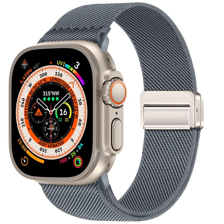 ダブルマグネットバックル伸縮ナイロンウォッチバンド、Apple Watch 49mm / 46mm / 45mm / 44mm用、Apple Watch 42mm / 41mm / 40mm / 38mm用