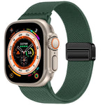 ダブルマグネットバックル伸縮ナイロンウォッチバンド、Apple Watch 49mm / 46mm / 45mm / 44mm用、Apple Watch 42mm / 41mm / 40mm / 38mm用