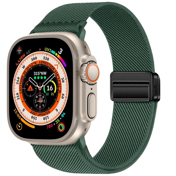 ダブルマグネットバックル伸縮ナイロンウォッチバンド、Apple Watch 49mm / 46mm / 45mm / 44mm用、Apple Watch 42mm / 41mm / 40mm / 38mm用