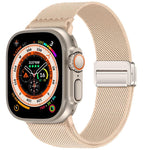 ダブルマグネットバックル伸縮ナイロンウォッチバンド、Apple Watch 49mm / 46mm / 45mm / 44mm用、Apple Watch 42mm / 41mm / 40mm / 38mm用
