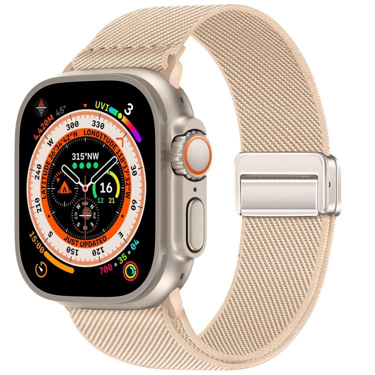 ダブルマグネットバックル伸縮ナイロンウォッチバンド、Apple Watch 49mm / 46mm / 45mm / 44mm用、Apple Watch 42mm / 41mm / 40mm / 38mm用