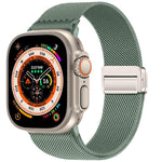 ダブルマグネットバックル伸縮ナイロンウォッチバンド、Apple Watch 49mm / 46mm / 45mm / 44mm用、Apple Watch 42mm / 41mm / 40mm / 38mm用