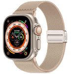 ダブルマグネットバックル伸縮ナイロンウォッチバンド、Apple Watch 49mm / 46mm / 45mm / 44mm用、Apple Watch 42mm / 41mm / 40mm / 38mm用