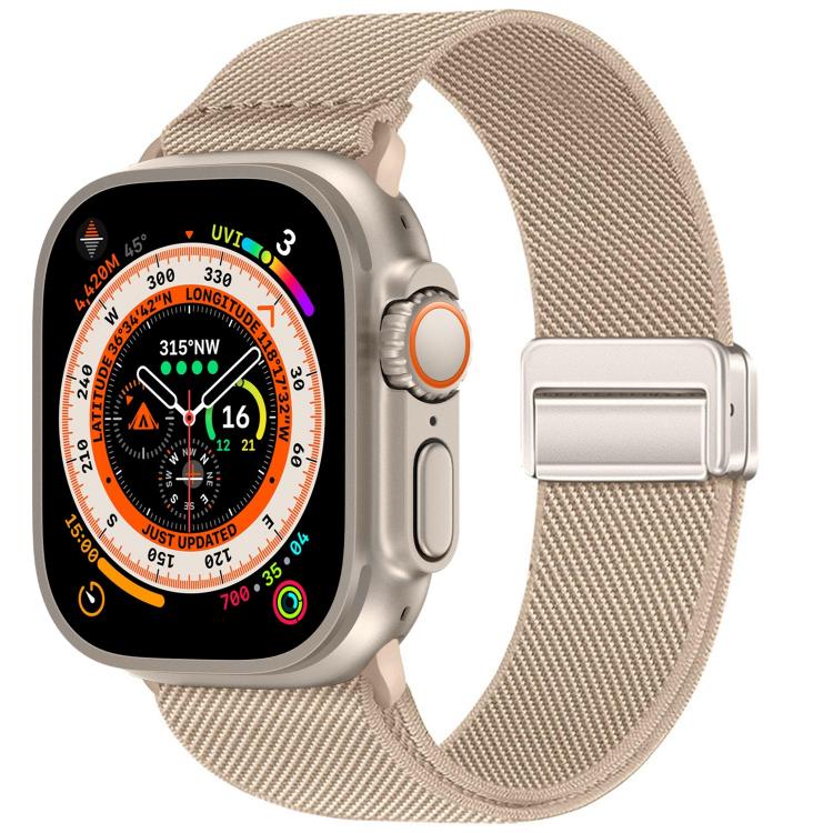 ダブルマグネットバックル伸縮ナイロンウォッチバンド、Apple Watch 49mm / 46mm / 45mm / 44mm用、Apple Watch 42mm / 41mm / 40mm / 38mm用