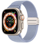 ダブルマグネットバックル伸縮ナイロンウォッチバンド、Apple Watch 49mm / 46mm / 45mm / 44mm用、Apple Watch 42mm / 41mm / 40mm / 38mm用